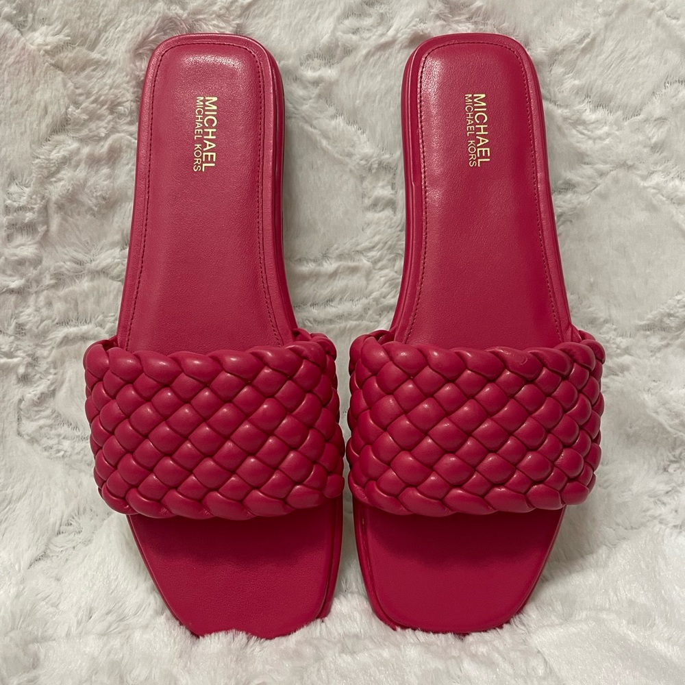 New Michael Kors pink sandals